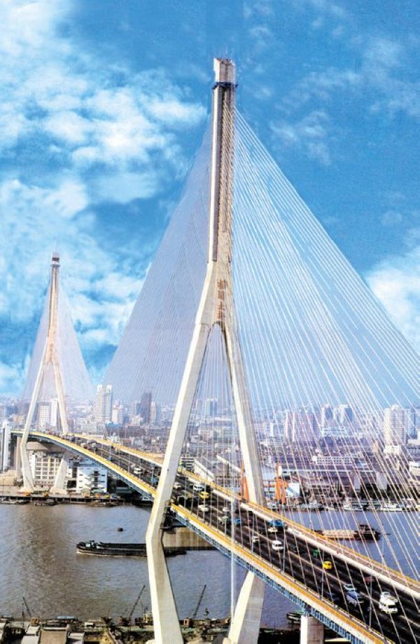 杭州苏州上海艺术考察:杨浦大桥